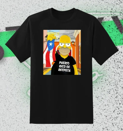 Puerto Rico se Respeta Homero Simpson T-shirt