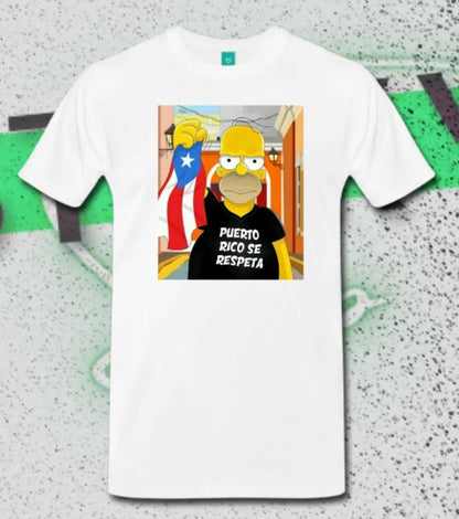 Puerto Rico se Respeta Homero Simpson T-shirt