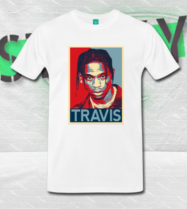 Travis Scott Red Poster T-shirt