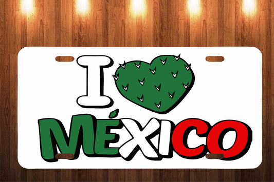 I Love Mexico License Plate