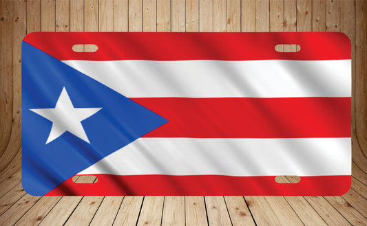 Puerto Rico Bandera License Plate